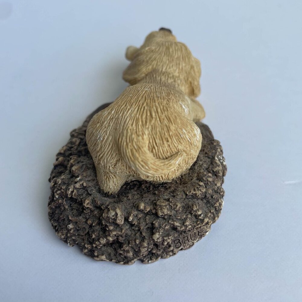 Vintage Dog Figurine Statue - "Pesky Pepers" Sandicast 1991 B17 Yellow Labrador - Picture 4 of 9